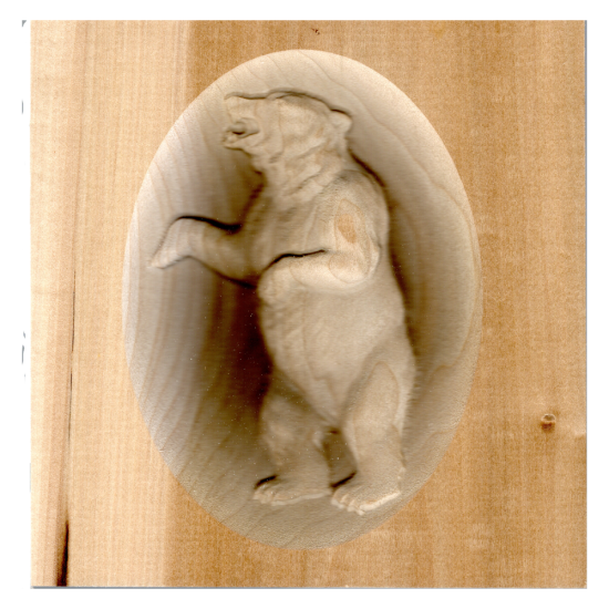 Bear Wall Carving