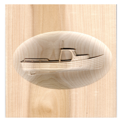 Boat Wall Carving