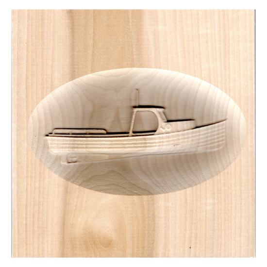 Boat Wall Carving