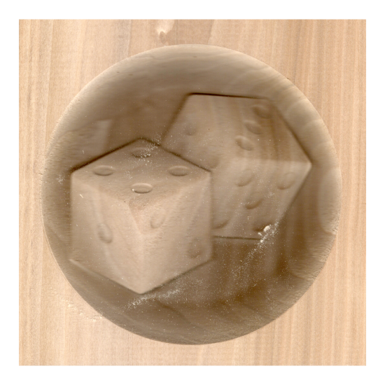 Dice Wall Carving