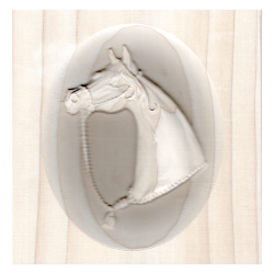 Horse Head Wall Carving