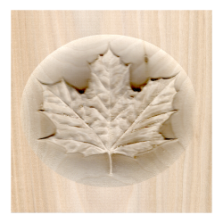 Maple Leaf Wall Carving