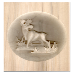 Moose Wall Carving