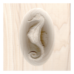 Seahorse Wall Carving