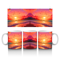 15 oz Mug - Beach 007