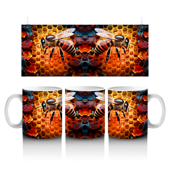 11 oz Mug - Bee 008 11 oz Mug - Bee 008