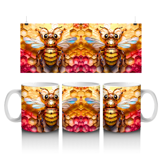 11 oz Mug - Bee 027 11 oz Mug - Bee 027