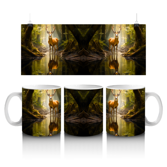 11 oz Mug - Deer 020 11 oz Mug - Deer 020