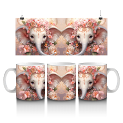 15 oz Mug - Elephants 001