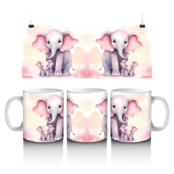 15 oz Mug - Elephants 004