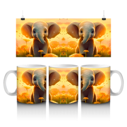 15 oz Mug - Elephants 011