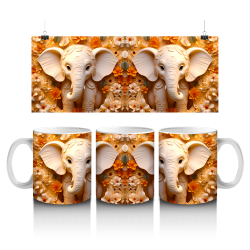 15 oz Mug - Elephants 013