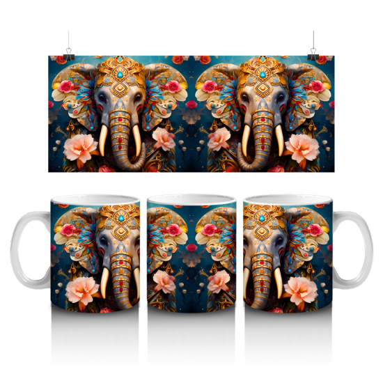 11 oz Mug - Elephants 023