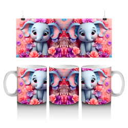 15 oz Mug - Elephants 026