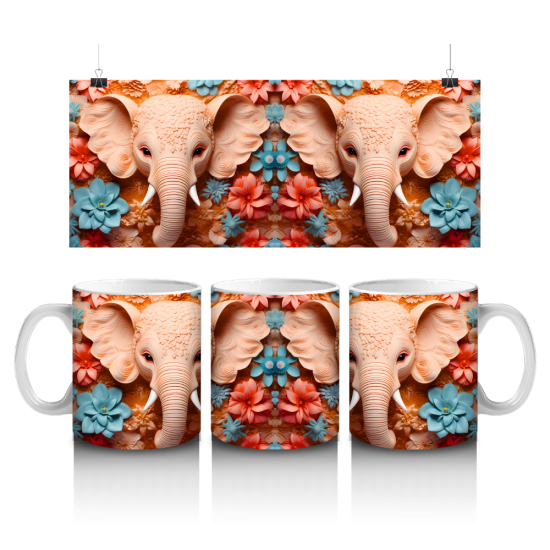 11 oz Mug - Elephants 027