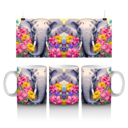 15 oz Mug - Elephants 028