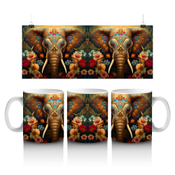 15 oz Mug - Elephants 044