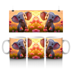 15 oz Mug - Elephants 046