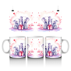 15 oz Mug - Elephants 050