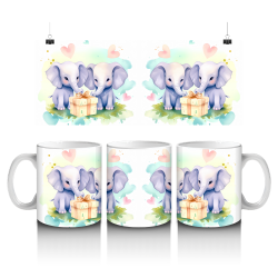 15 oz Mug - Elephants 051