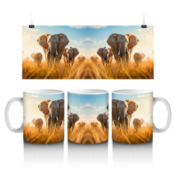 15 oz Mug - Elephants 061
