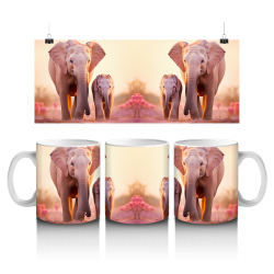 15 oz Mug - Elephants 062