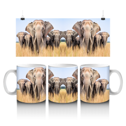 15 oz Mug - Elephants 065