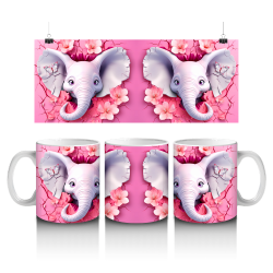 15 oz Mug - Elephants 070