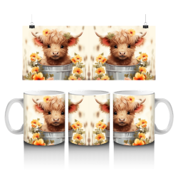 15 oz Mug - Highland Cow 006