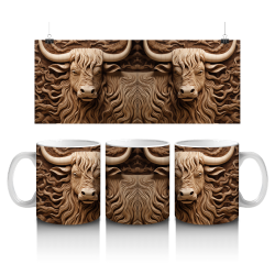 15 oz Mug - Highland Cow 053