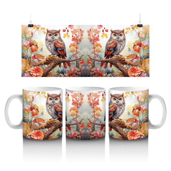 11 oz Mug - Owl 006