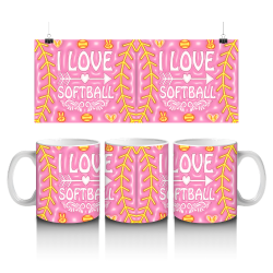 15 oz Mug - Softball 001