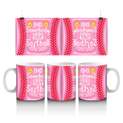 15 oz Mug - Softball 043