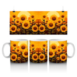 15 oz Mug - Sunflower 004