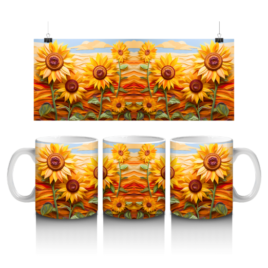 11 oz Mug - Sunflower 005