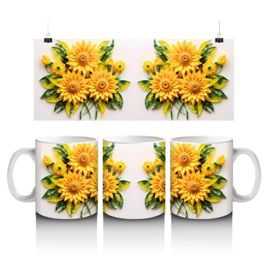 11 oz Mug - Sunflower 006