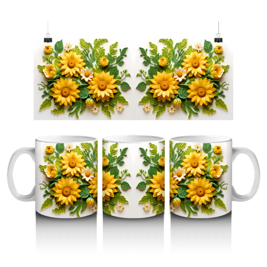 11 oz Mug - Sunflower 008