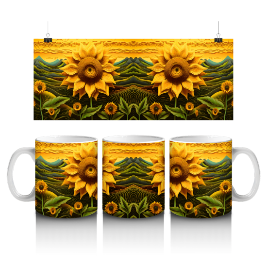 11 oz Mug - Sunflower 018
