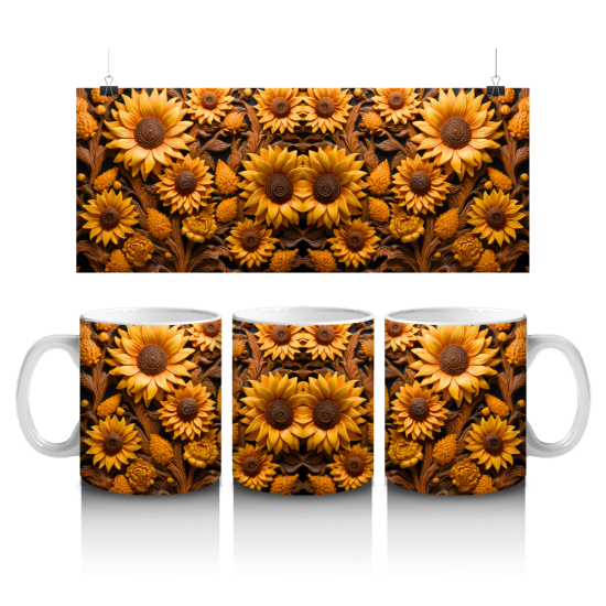 11 oz Mug - Sunflower 040