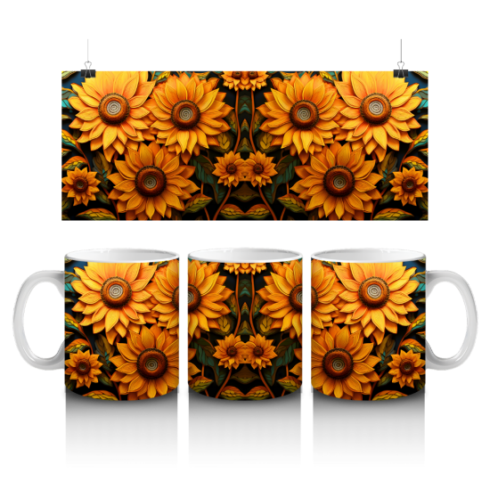 11 oz Mug - Sunflower 042