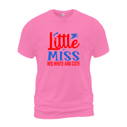 Little Miss Red White And Cute