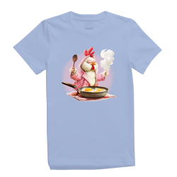 A Cartoon Chicken Wearing A Pink Robe A Cartoon Chicken Wearing A Pink Robe