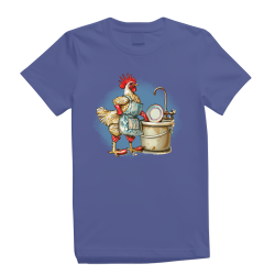 A Cartoon Chicken Wearing An Apron A Cartoon Chicken Wearing An Apron